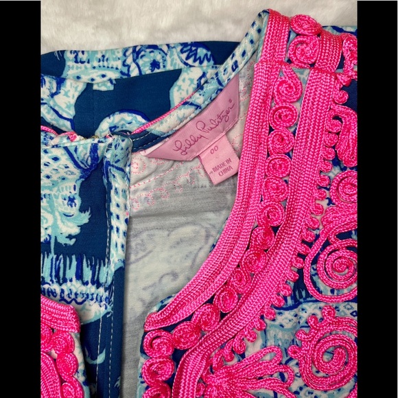 NWOT Lilly Pulitzer Carlotta Stretch Shift Dress Joy Ride - Size 00 - Picture 6 of 7